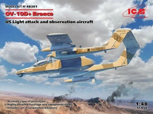 US OV-10D Bronco (1/48th Scale) Plastic Military Model Kit