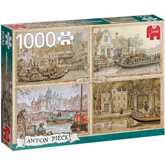 1000pc Anton Pieck Canal Boat Puzzle