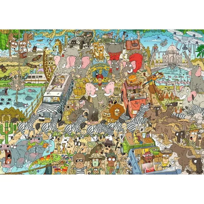 1000pc Rearview Safari Puzzle