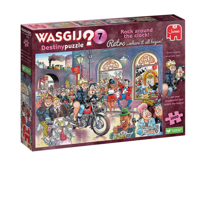 1000pc Wasgij? Retro Destiny 7 - Rock around the clock! Puzzle