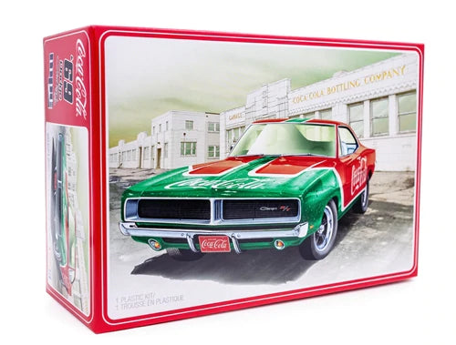 1969 Dodge Charger RT with Coca-Cola Decal (1/25 Scale) Plastic Vehicle Model Kit