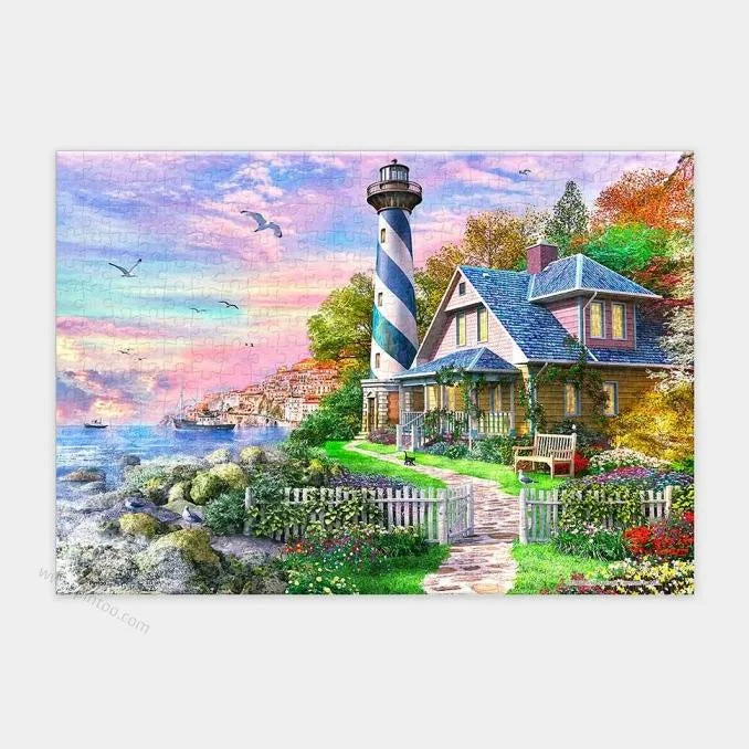 368pc Showpiece XS Dominic Davison Sea House Puzzle