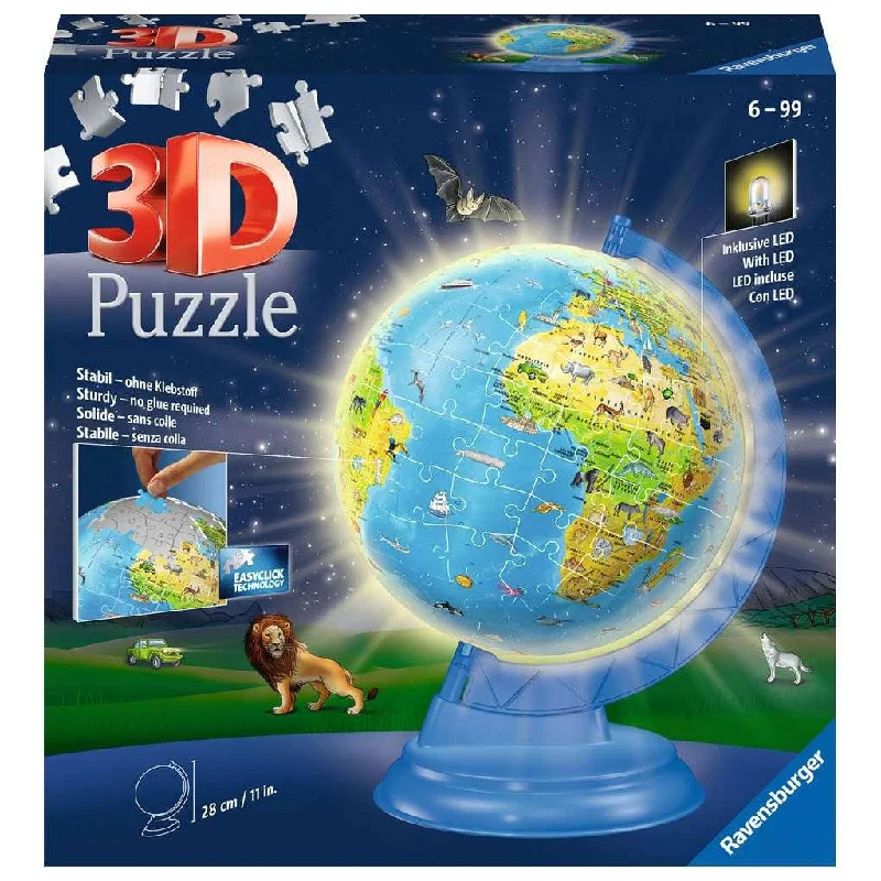 Children's Globe - Night Edition 3D 188 Piece Puzzle