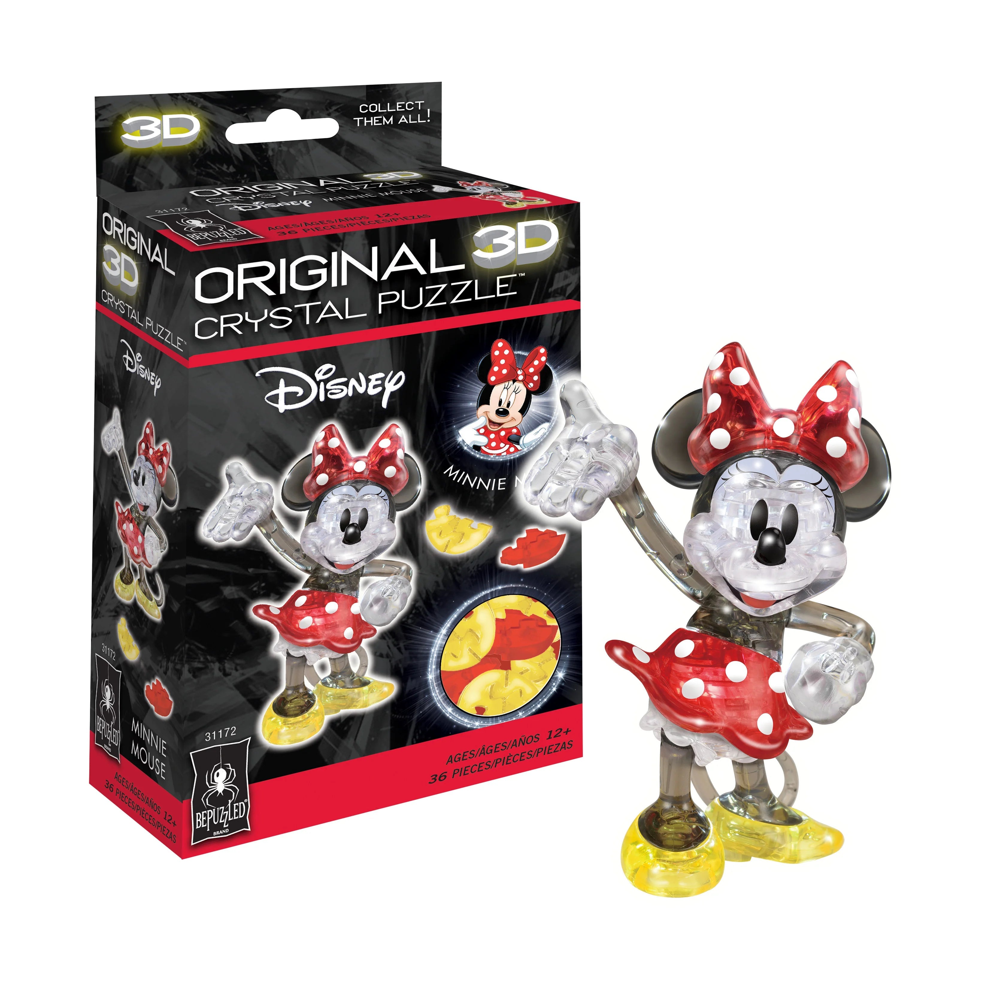 3D Crystal Puzzle - Minnie Mouse Multi-Color