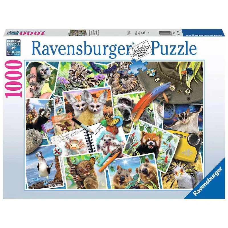 A Traveler's Animal Journey 1000 Piece Puzzle