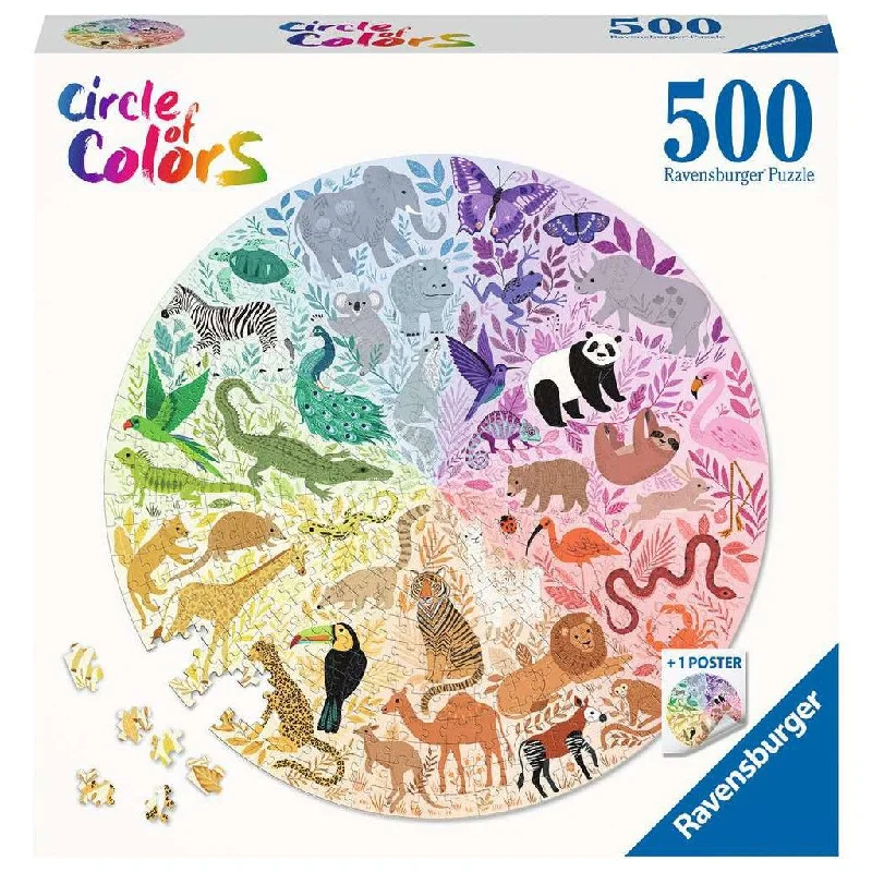 Circle of Colors: Animals 500 Piece Puzzle