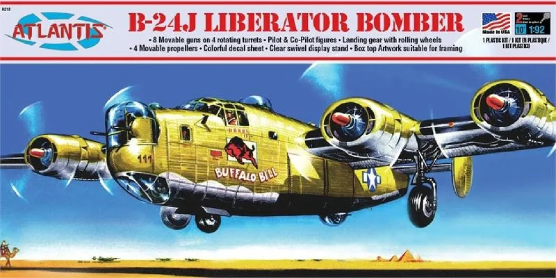 B-24J Liberator Bomber Buffalo (1/92 Scale) Plastic Aircraft Model Kit