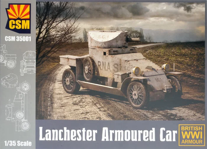 British Lancaster Armoured Car (1/35 Scale) Plastic Military Model Kit