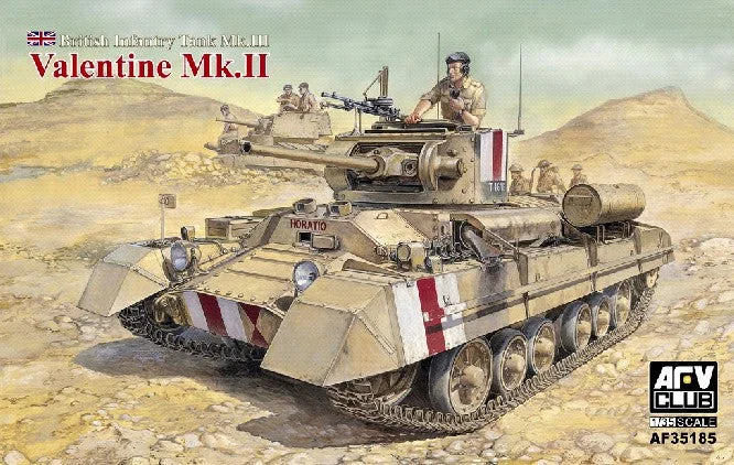 British Mk III Valentine Mk II Infantry Tank (1/35 Scale) Plastic Military Model Kit