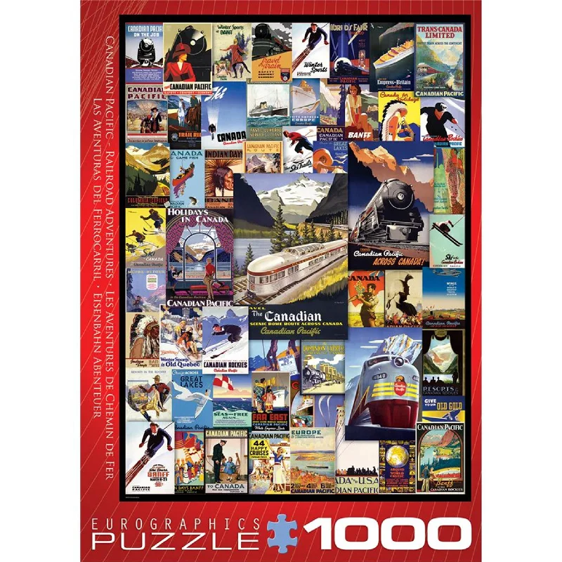 Canadian Pacific Railroad Adventures 1000 Piece Puzzle - Online Exclusive