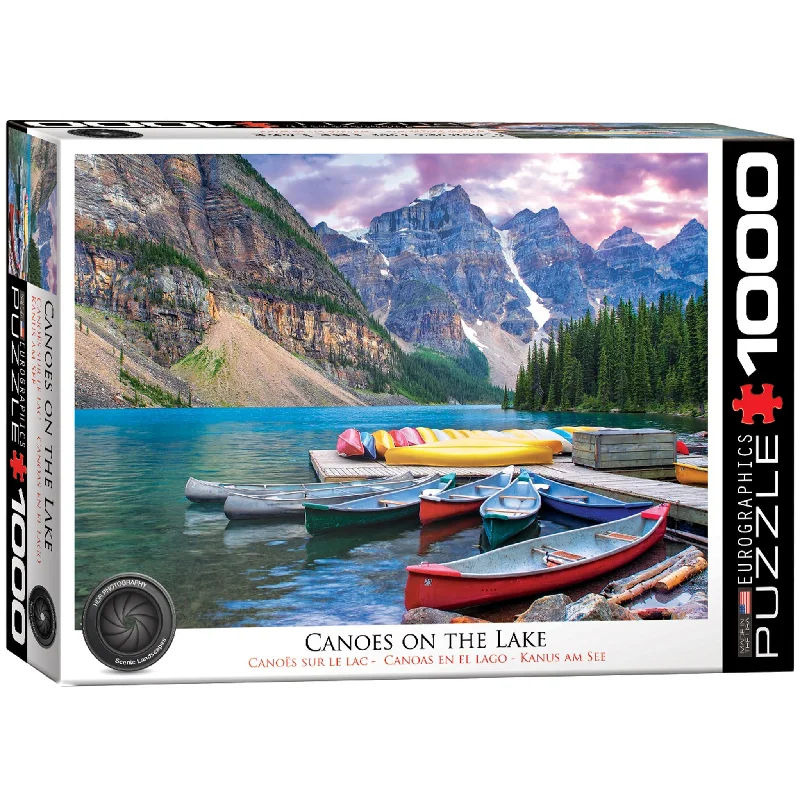 Canoes on the Lake Nature 1000 Piece Puzzle