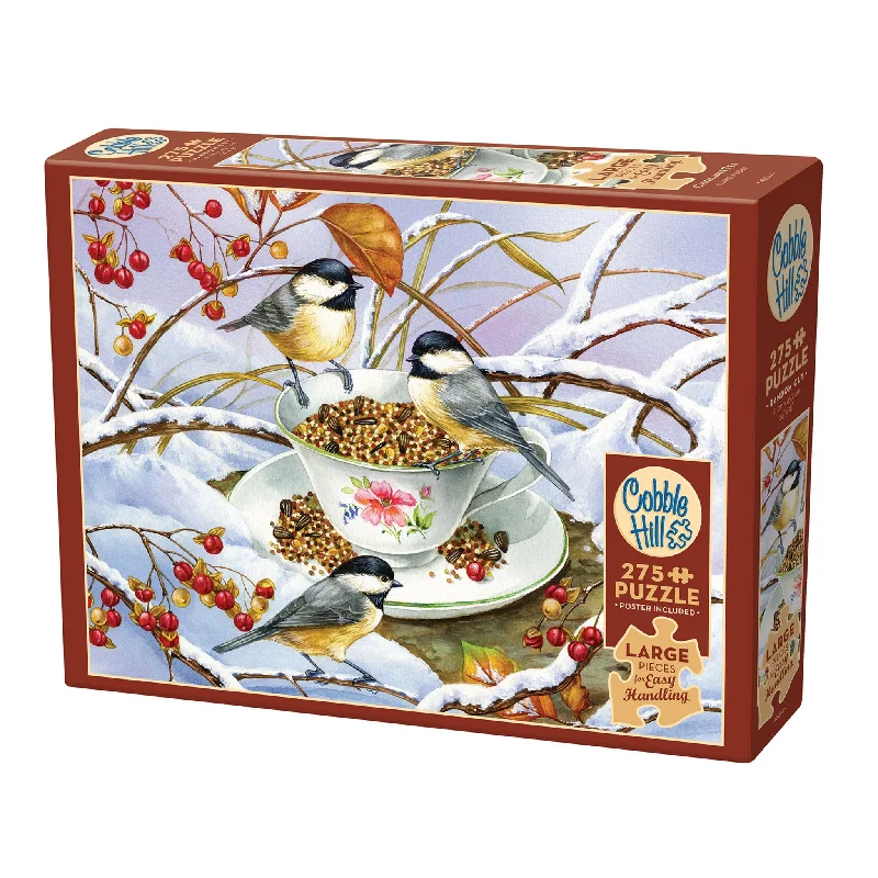 Chickadee Tea 275 Piece Puzzle Cobble Hill