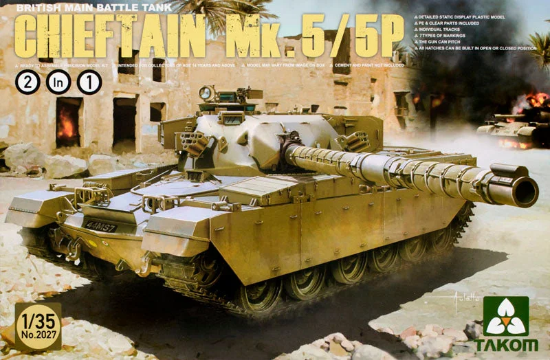 Chieftain Mk.5/5P (1/35 Scale) Plastic Military Model Kit