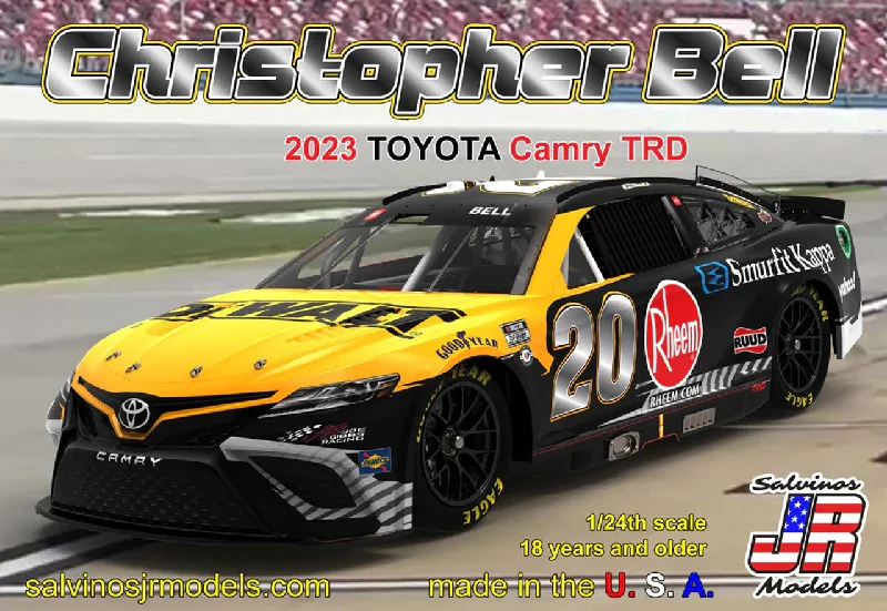 Christopher Bell 2023 NASCAR Toyota Camry TRD (1/24 Scale) Plastic Vehicle Model Kit