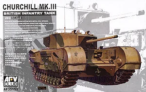 Churchill Mk.III British Infantry Tank (1/35 Scale) Plastic Military Model Kit