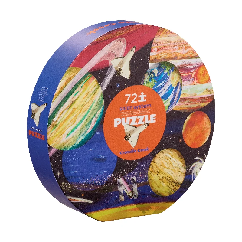 Solar System Round Box Puzzle: 72 Pcs