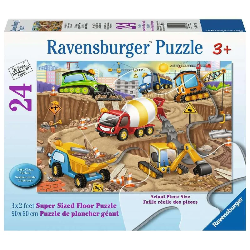 Construction Fun 24 Piece Floor Puzzle