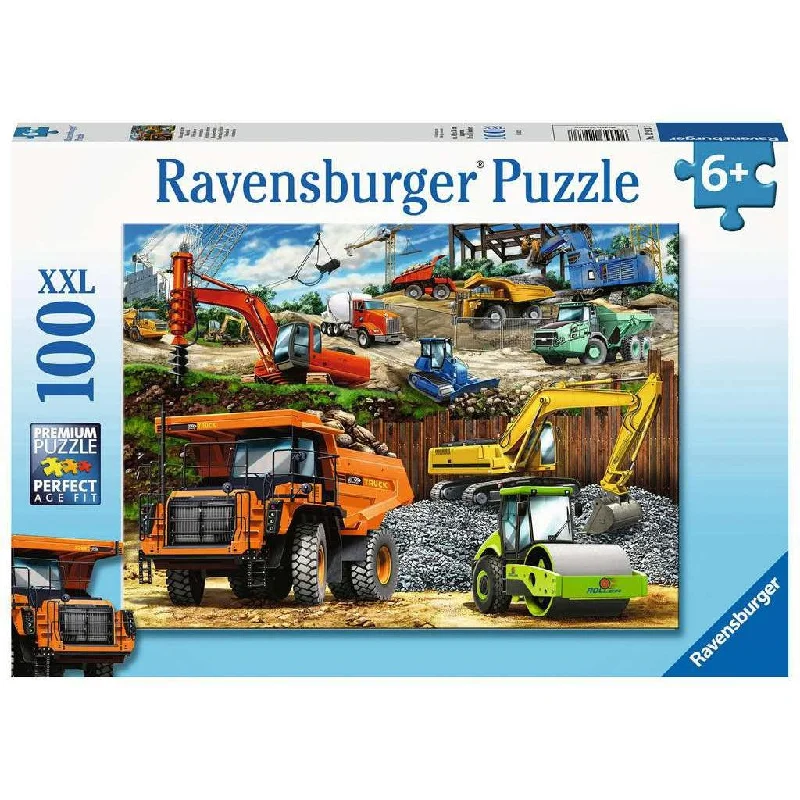 Construction Vehicles 100 Piece Puzzle