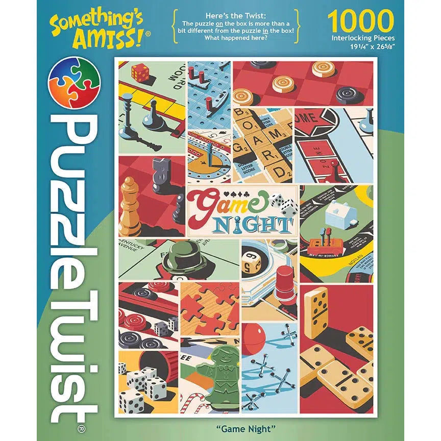 Puzzle Twist - Game Night - 1,000 Piece Puzzle