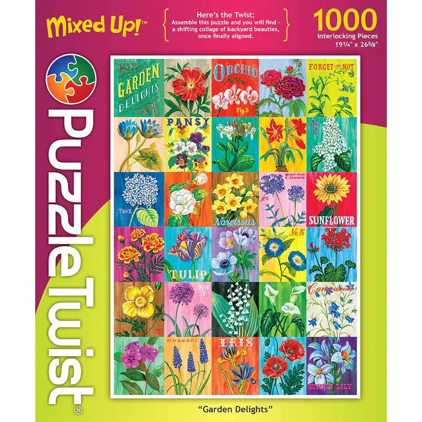 Puzzle Twist - Garden Delights - 1,000 Piece Puzzle