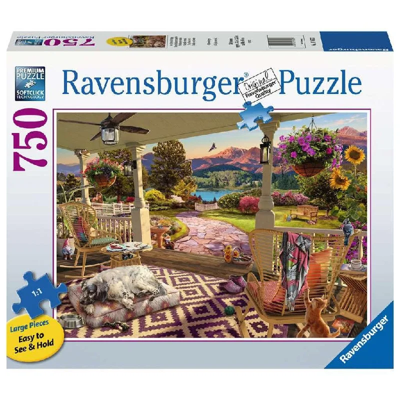 Cozy Front Porch 750 Piece Large Format Puzzle