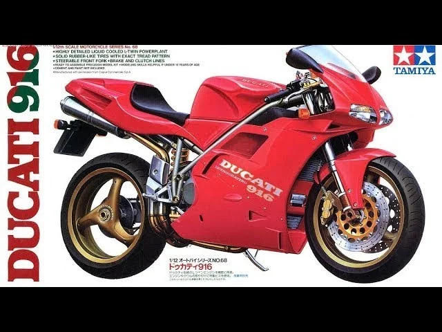 Ducati 916 (1/12 Scale) Plastic Motorcycle Model Kit