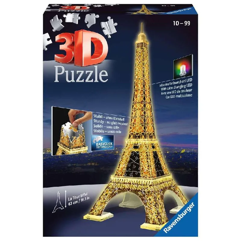 Eiffel Tower - Night Edition 3D 216 Piece Puzzle