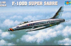 F100D Super Sabre Fighter (1/48 Scale) Aircraft Model Kit