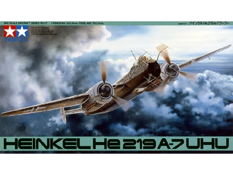 Heinkel He.219 A-7 Uhu (1/48th Scale) Plastic Aircraft Model Kit