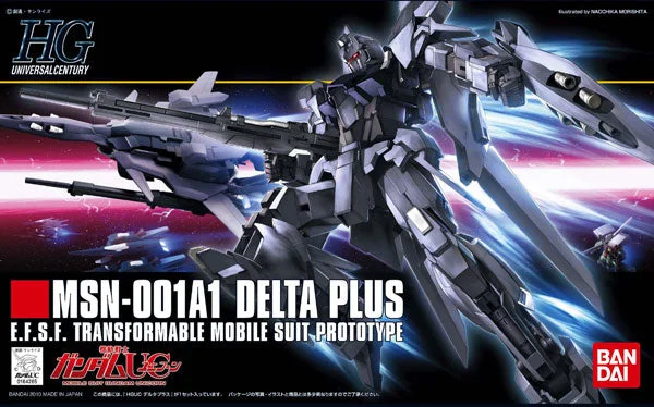 HGUC #115 MSN-001A1 Delta Plus (1/144 Scale) Plastic Gundam Model Kit