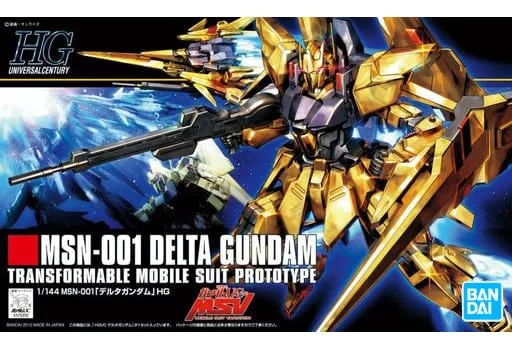 HGUC MSN-001 Delta Gundam (1/144 Scale) Plastic Gundam Model Kit