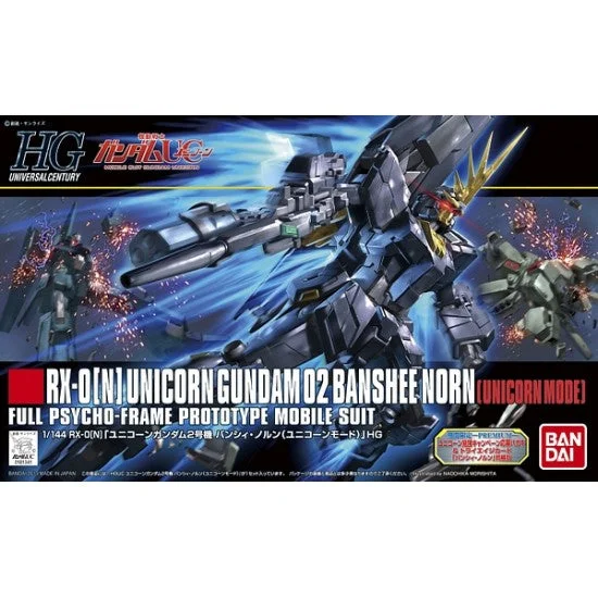 HGUC RX-0[N] Unicorn Gundam 02 Banshee Norn (Unicorn Mode)(1/144 Scale) Plastic Gundam Model Kit