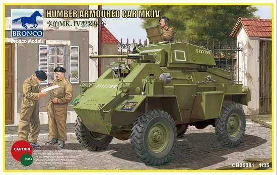 Humber Armoured Car Mk.IV (1/35 Scale) Plastic Military Model Kit