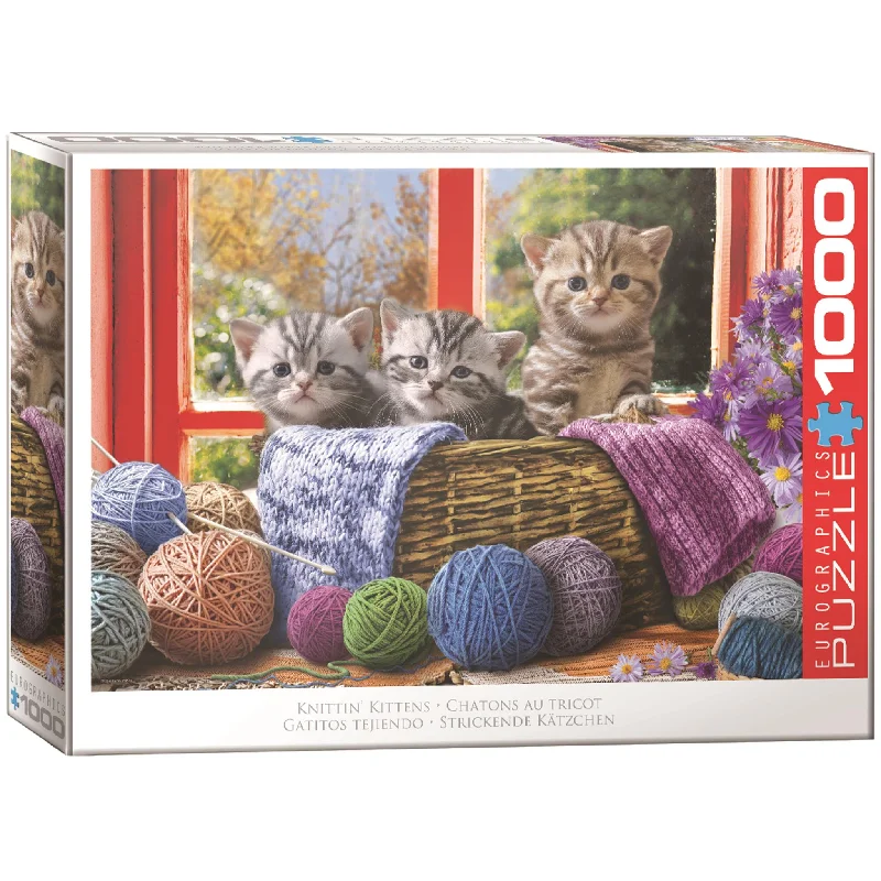 Knittin Kittens 1000 Piece Puzzle