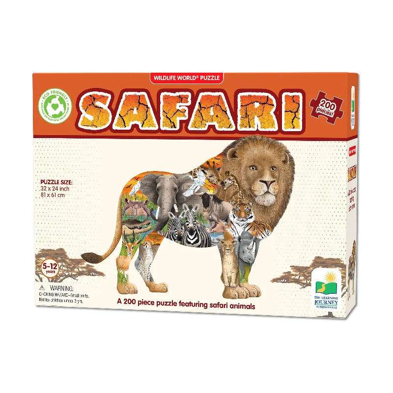 Wildlife World Puzzle - Safari: 200 Pcs