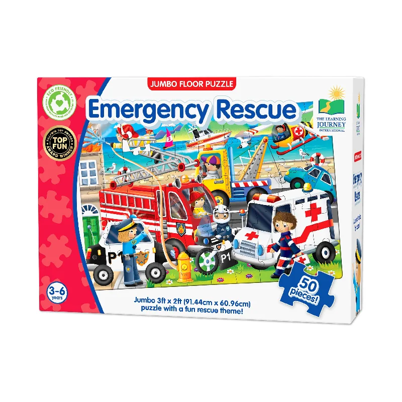 Jumbo Floor Puzzle - Emergency Rescue: 50 Pcs