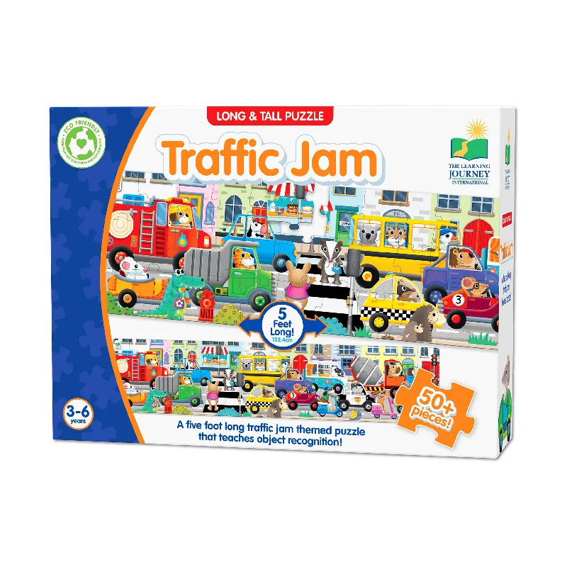 Long & Tall Puzzle - Traffic Jam: 50+ Pcs