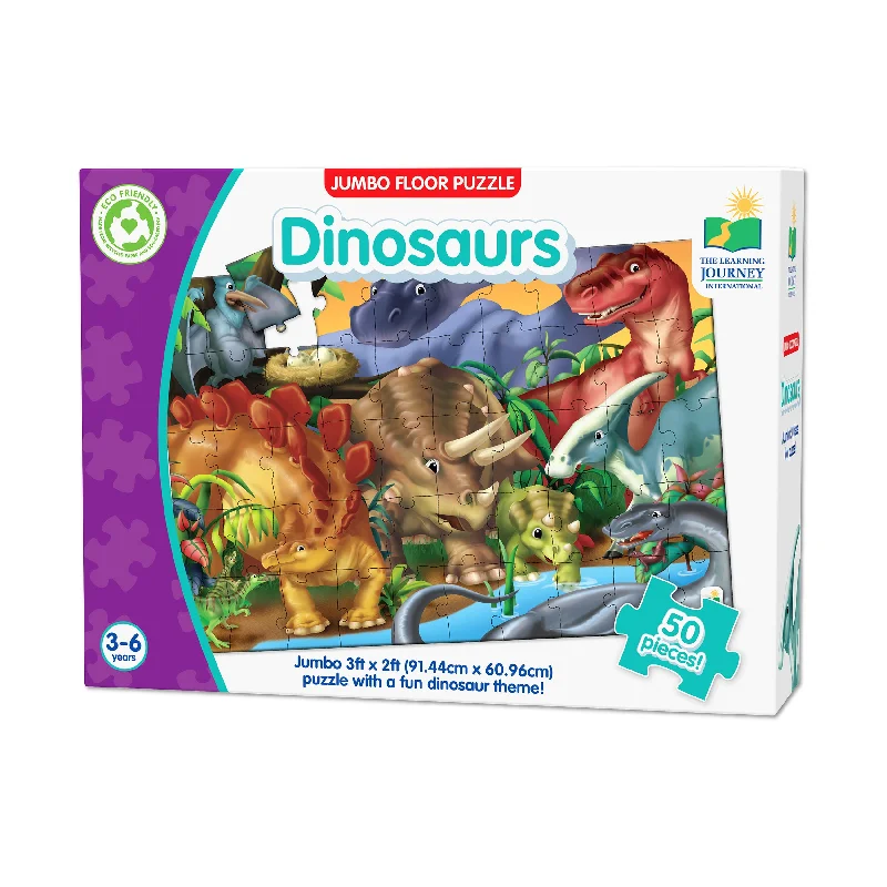 Jumbo Floor Puzzle - Dinosaurs: 50 Pcs