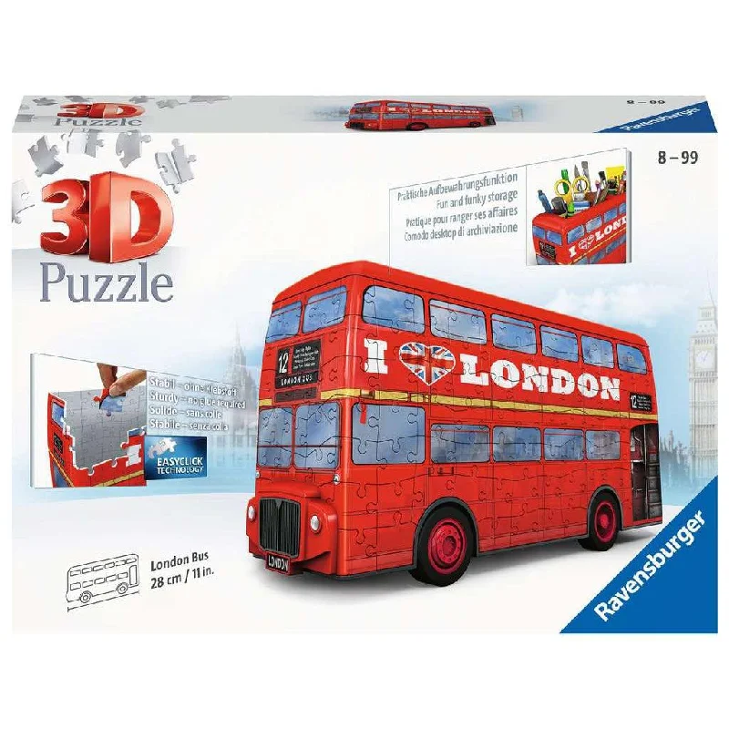 London Bus 3D 216 Piece Puzzle