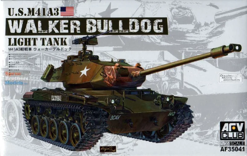 M-41 A3 Walker Bulldog (1/35 Scale) Plastic Military Model Kit