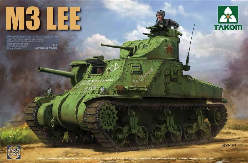 M3 Lee US Medium Tank (1/35 Scale) Plastic Military Model Kit