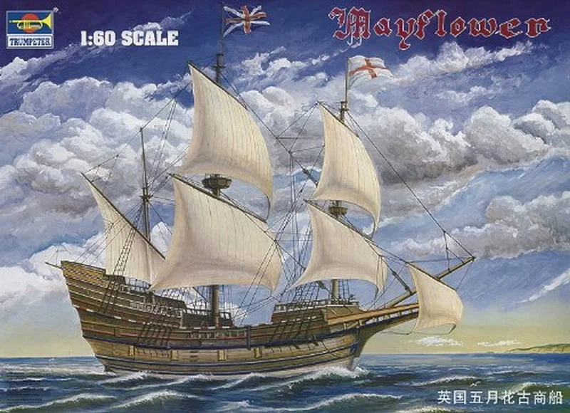 Mayflower Sailing Ship (1/60 Scale) Boat Model Kit