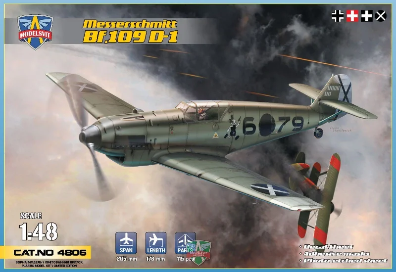 Messerschmitt Bf109D-1 (1/48th Scale) Plastic Military Model Kit