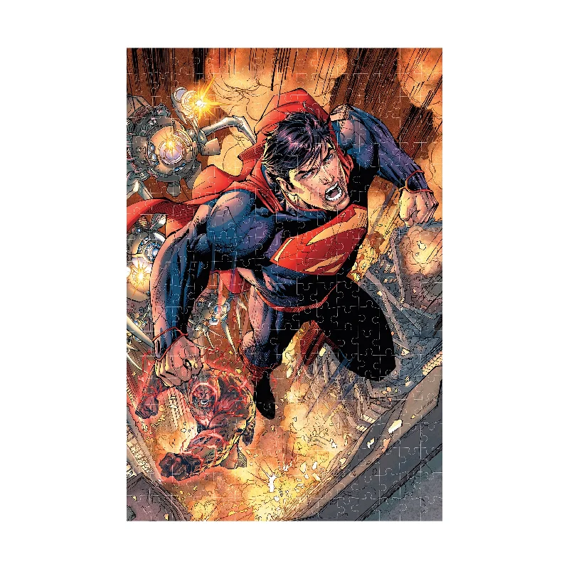 DC Comics - Superman 3D Lenticular Jigsaw Puzzle in a Collectible Tin Book: 300 Pcs