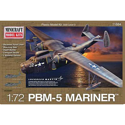 PBM-5 USN WWII with 2 Marking Options (1/72 Scale) Aircraft Model Kit