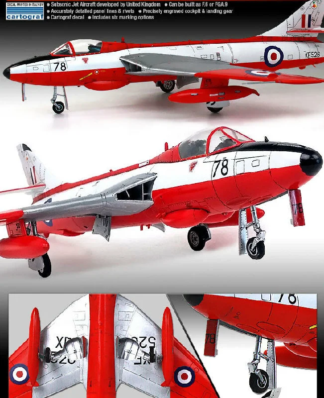 RAF Hawker Hunter F.6/FGA.9 (1/48 Scale) Aircraft Model Kit