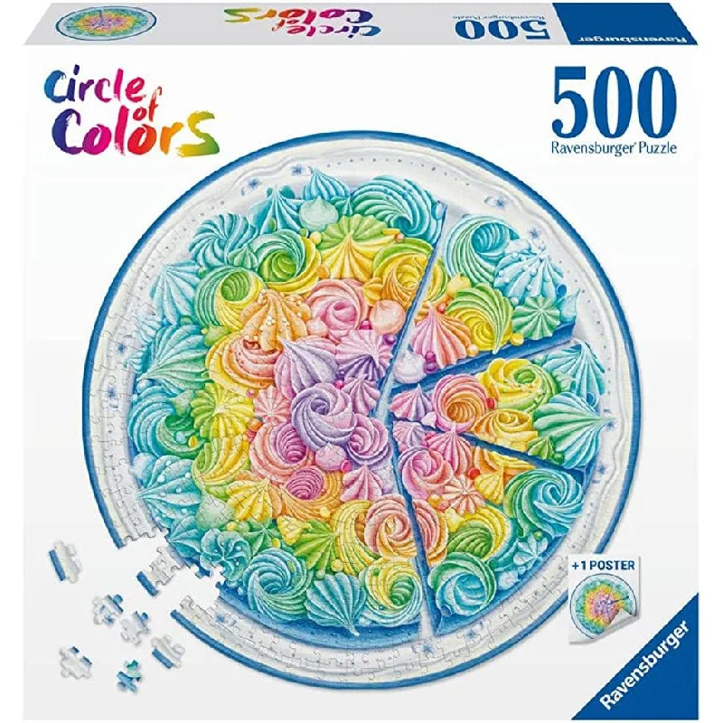 Circle of Colors: Rainbow Cake 500 Piece Puzzle