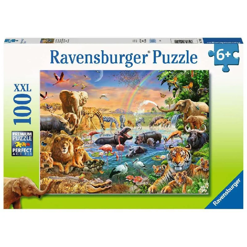 Savannah Jungle Waterhole 100 Piece Puzzle