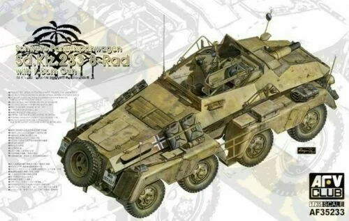 Sd.Kfz.233 8-Rad with 7.5cm Gun (1/35 Scale) Plastic Military Model Kit