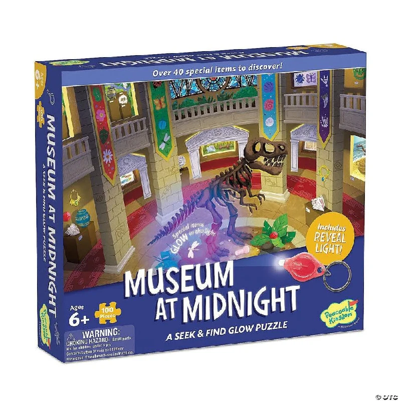 Seek and Find Glow Puzzle - Museum at Midnight